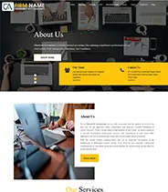 Yellow Black CA Website Template