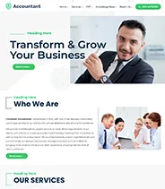 Green Black Website Design for CA